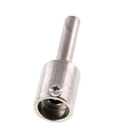Termopozo de acero inoxidable de conexión soldada para vástago de 63 mm, máx. 600°C y 25 bares