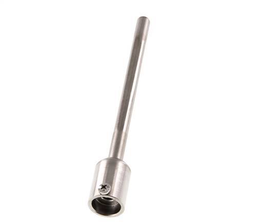 Termopozo de acero inoxidable de conexión soldada para vástago de 160 mm, máx. 600°C y 25 bares