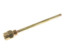 Termopozo de aleación de cobre G 1/2 pulgada para vástago de 200 mm máx. 160°C y 6 barras