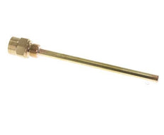 Termopozo de aleación de cobre G 1/2 pulgada para vástago de 200 mm máx. 160°C y 6 barras