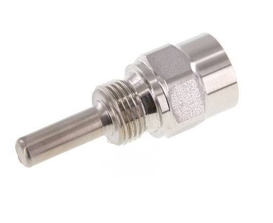 Stainless Steel G 1/2 Inch Thermowell for 63mm Stem Max 600°C and 25 Bars