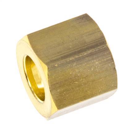 M12x1 x 8mm Brass Union nut for Compression fitting [10 Pieces]