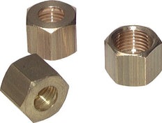 M18x1.5 x 12mm Brass Union nut for Compression fitting [2 Pieces]
