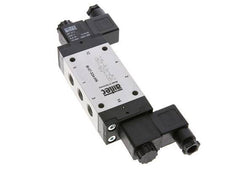 5/3 G1/4'' Pressure Center Solenoid Valve 12V DC 3-8bar/42-112psi Airtec