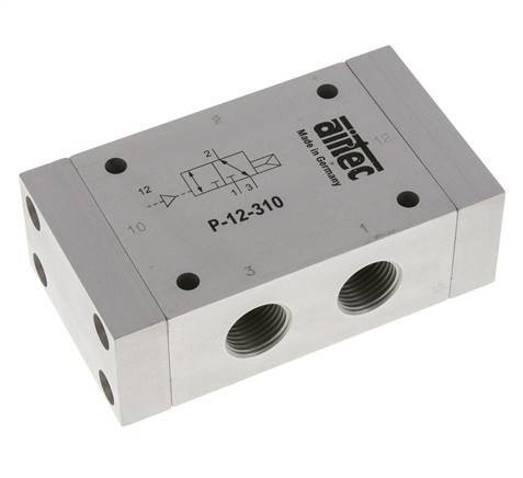 3/2 G1/2'' (G1/8'') Air Pilot Valve ATEX 1-10bar/14-140psi Airtec