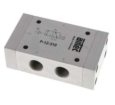 3/2 G1/2'' (G1/8'') Air Pilot Valve ATEX 1-10bar/14-140psi Airtec