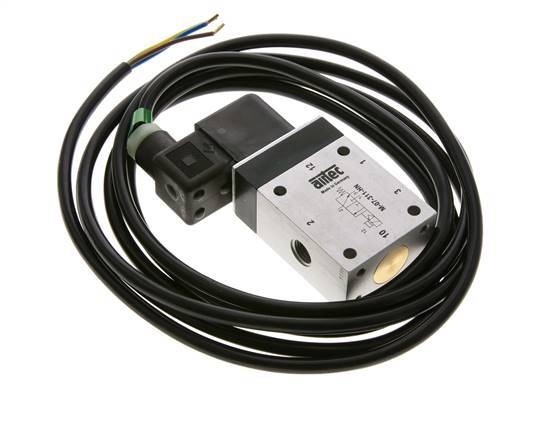 3/2 G1/4'' NO Solenoid Valve 24V DC ATEX 2.5-10bar/35.0-140psi Airtec