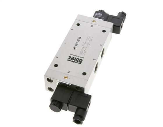válvula solenoide de 5/3 G1/2'' de centro cerrado 24V AC 3-10bar/42-140psi Airtec
