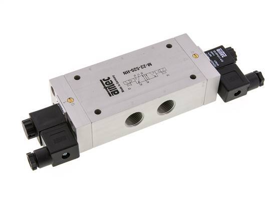 válvula solenoide biestable 5/2 G1/2'' 115V AC 1-10bar/14-140psi Airtec