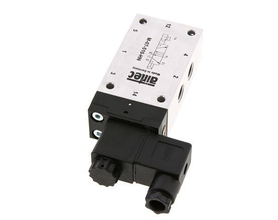 válvula solenoide 5/2 G1/4'' 24V AC 1.5-10bar/21.0-140psi Airtec
