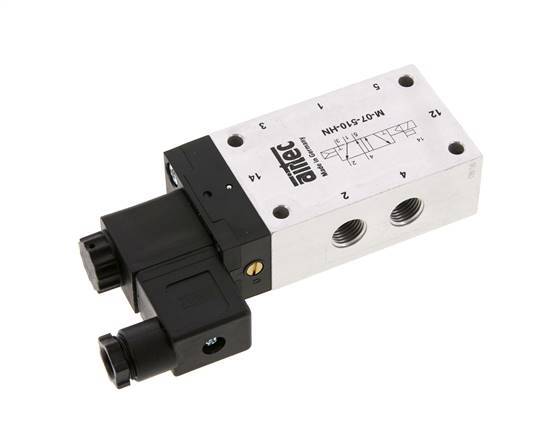 válvula solenoide 5/2 G1/4'' 24V AC 1.5-10bar/21.0-140psi Airtec