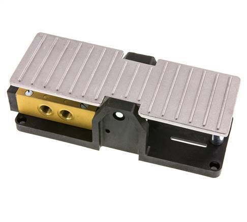 5/3 G1/4'' Detención de la válvula de pedal cerrada al centro 2.5-10bar/35.0-140psi