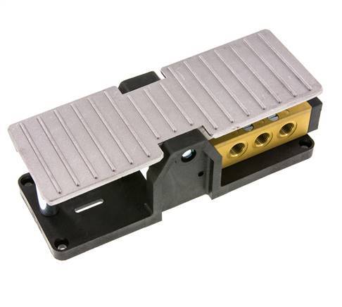 5/3 G1/4'' Detención de la válvula de pedal cerrada al centro 2.5-10bar/35.0-140psi