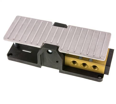 5/3 G1/4'' Detención de la válvula de pedal cerrada al centro 2.5-10bar/35.0-140psi