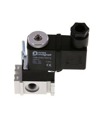 3/2 G1/8'' M5 (M5) Válvula de solenoide NO 24V AC 0-8bar/0-112psi YPC