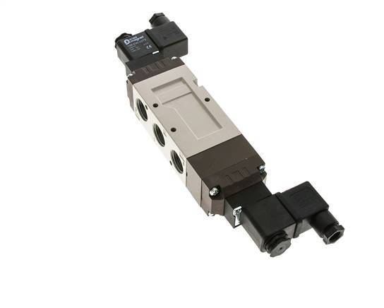 5/3 G1/2'' Válvula de solenoide de centro cerrado 24V AC 2-10bar/28-140psi YPC