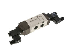 5/3 G1/2'' Válvula de solenoide de centro cerrado 24V AC 2-10bar/28-140psi YPC