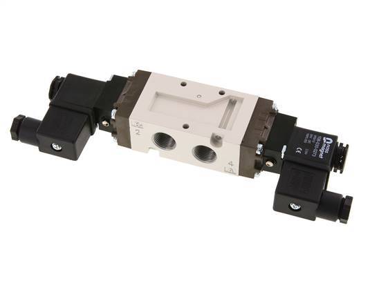válvula solenoide biestable 5/2 G3/8'' 24V DC 1.5-10bar/21.0-140psi YPC