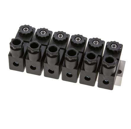 6x3/2 G1/8'' NC Solenoid Valve 24V DC -0.95-10bar/-13.2-140psi Airtec