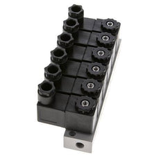 6x3/2 G1/8'' NC Solenoid Valve 24V DC -0.95-10bar/-13.2-140psi Airtec