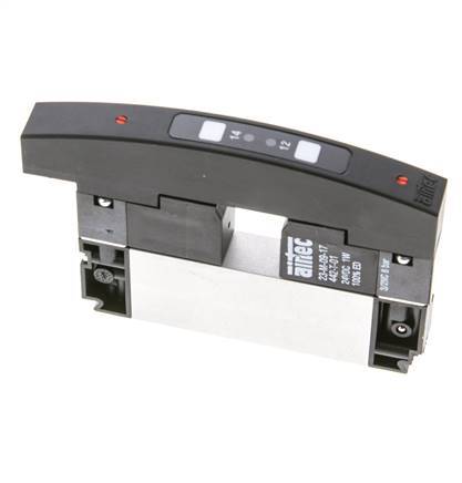 válvula solenoide de escape central de brida 5/3 para terminales 24V DC 3-8bar/42-112psi Airtec