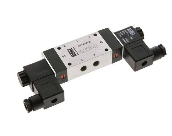 válvula solenoide central de escape 5/3 G1/8'' 24V AC 3-8bar/42-112psi Airtec