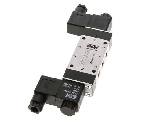 válvula solenoide central de escape 5/3 G1/8'' 24V AC 3-8bar/42-112psi Airtec
