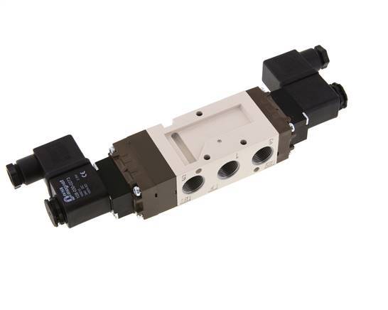 válvula solenoide central de escape 5/3 G3/8'' 230V AC 2-10bar/28-140psi YPC