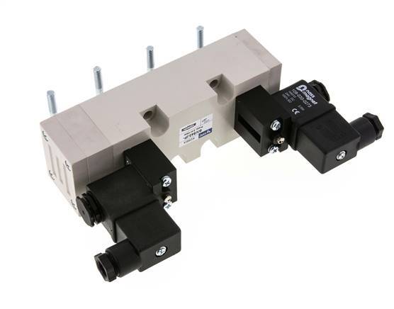 5/3 ISO 5599-2 Pressure Center Solenoid Valve 12V DC 2-10bar/28-140psi YPC