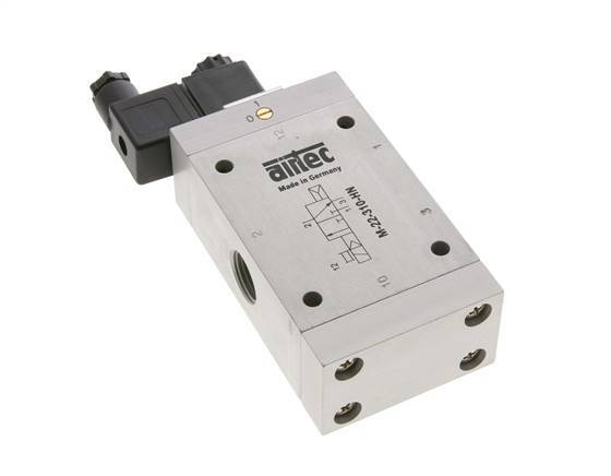 3/2 G1/2'' NC Solenoid Valve 12V DC 1-10bar/14-140psi Airtec