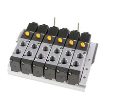 G1/4'' 6x Terminal de válvulas neumáticas 24V DC 1.5-8bar/21.0-112psi Multipolar E.MC