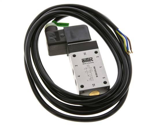 5/2 G1/8'' Electroválvula 230V AC ATEX 2-10bar/28-140psi Airtec