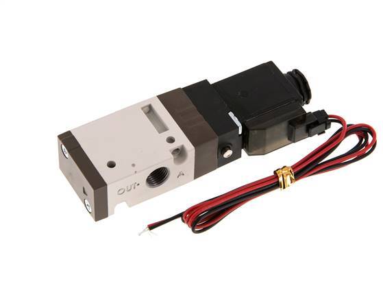 válvula de solenoide 3/2 G1/8'' NO 24V DC 1.5-10bar/21.0-140psi Enchufe de 2 pines YPC