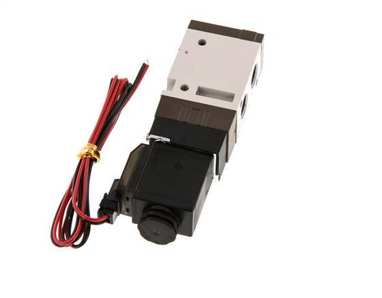 válvula de solenoide 3/2 G1/8'' NO 24V DC 1.5-10bar/21.0-140psi Enchufe de 2 pines YPC