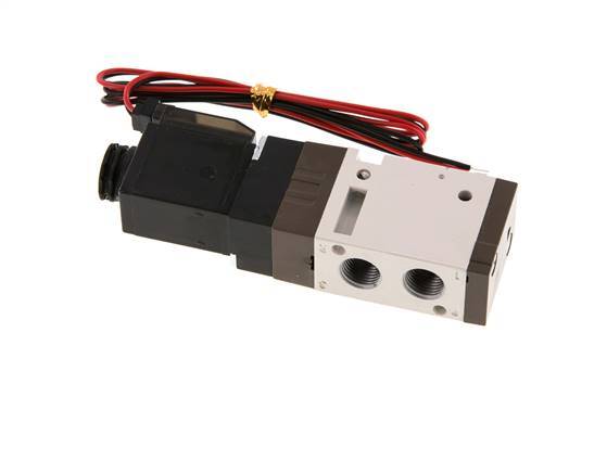 válvula de solenoide 3/2 G1/8'' NO 24V DC 1.5-10bar/21.0-140psi Enchufe de 2 pines YPC