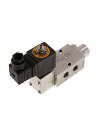 5/2 G1/4'' (G1/8'') Solenoid Valve Stainless Steel 24V DC 3-12bar/42-168psi