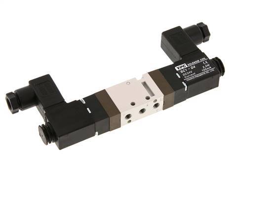 5/2 M5 Electroválvula biestable 24V AC 1.5-10bar/21.0-140psi YPC