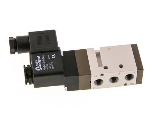 válvula solenoide 5/2 G1/8'' 24V DC 1.5-10bar/21.0-140psi YPC