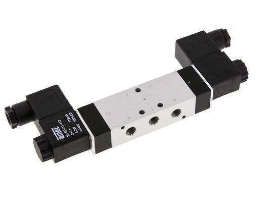5/3 G1/8'' Pressure Center Solenoid Valve 230V AC 3-10bar/42-140psi Airtec
