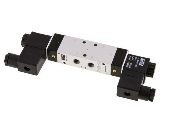 5/3 G1/8'' Pressure Center Solenoid Valve 230V AC 3-10bar/42-140psi Airtec