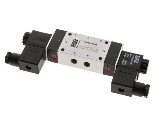 5/3 G1/8'' Exhaust Center Solenoid Valve 115V AC 3-8bar/42-112psi Airtec