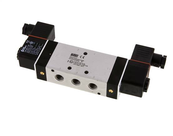 válvula solenoide central de escape 5/3 G1/4'' 24V DC ATEX 3-10bar/42-140psi Airtec