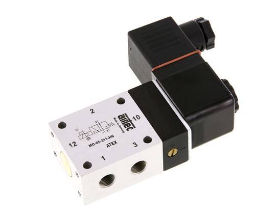 3/2 G1/8'' NO Solenoid Valve 24V DC ATEX 3-10bar/42-140psi Airtec