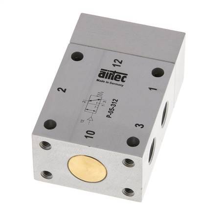 válvula piloto de aire 3/2 G1/8'' -0,95-10bar/-13,2-140psi Airtec