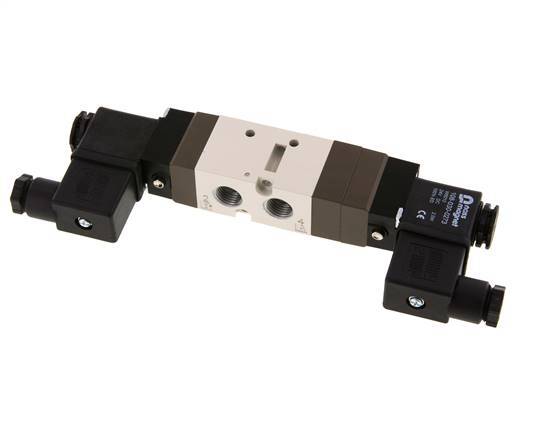 5/3 G1/4'' (G1/8'') Válvula de solenoide central de escape 115V AC 2-10bar/28-140psi YPC