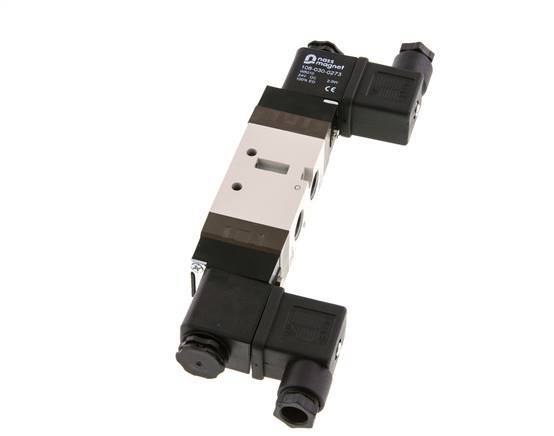 5/2 G1/4'' (G1/8'') Válvula solenoide biestable 24V DC 1.5-10bar/21.0-140psi YPC