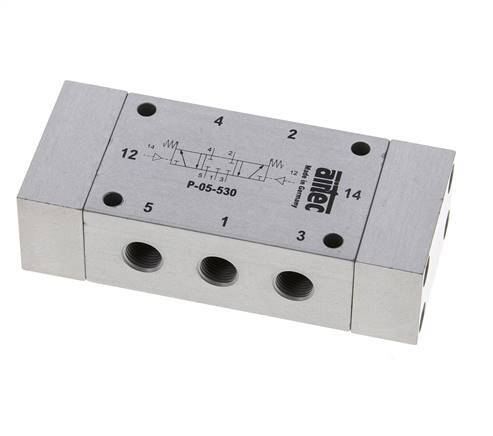 5/3 G1/8'' Válvula piloto de aire cerrada en el centro 0-8bar/0-112psi Airtec