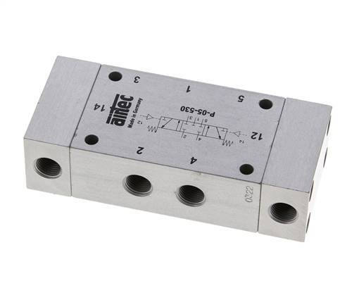 5/3 G1/8'' Válvula piloto de aire cerrada en el centro 0-8bar/0-112psi Airtec