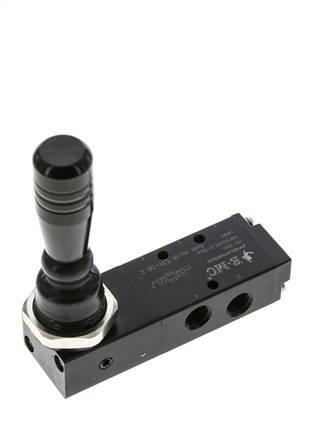 5/3 G1/8'' Válvula de palanca manual cerrada al centro 0-8bar/0-112psi E.MC