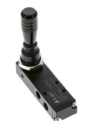 5/3 G1/8'' Válvula de palanca manual cerrada al centro 0-8bar/0-112psi E.MC